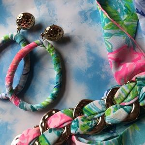 Lilly Pulitzer earring + bracelet set